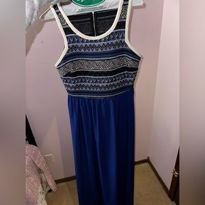 Maxi blue dress